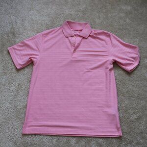 Roundtree & Yorke Pink Short-Sleeve Polo